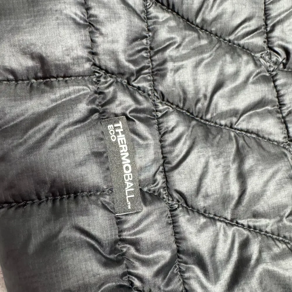 The North Face Thermoball Eco Black Full Zip Puffer Vest Mens Medium Outdoor